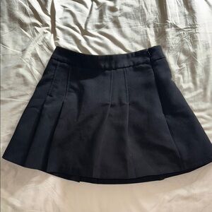 Zara Black Pleated Skort XS